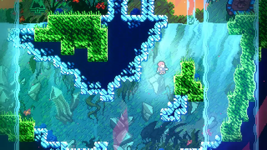 Screenshot of the popular game Celeste where the developers did not use System-Driven Design.