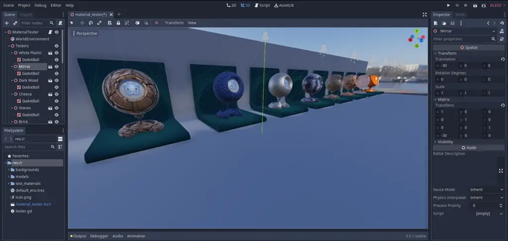Showcase one of the game development tools: Godot Game Engine.