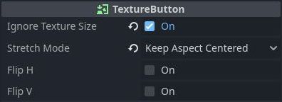 Button layout of the 'Load Game' user interface menu in Godot 4
