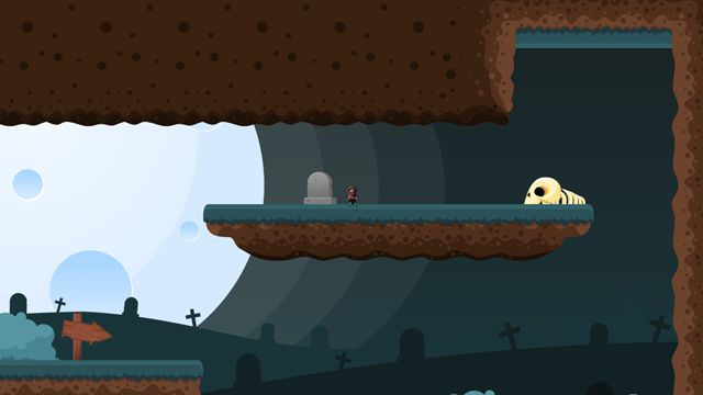 Using the Audio System: screenshot from the 2D platformer example project
