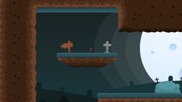Using the Audio System: screenshot from the 2D platformer example project